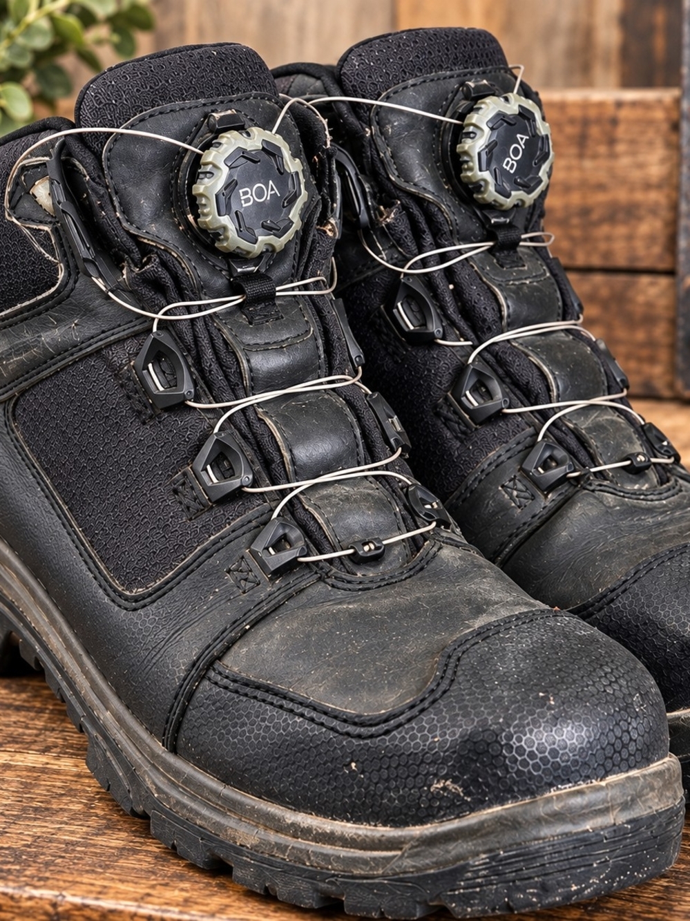 Red Wing 6614 Tradesman Mens 11D BOA Waterproof Safety Toe Work Boots Black